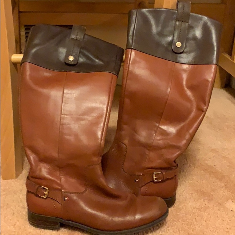 Two-toned Tommy Hilfiger Riding Boots
